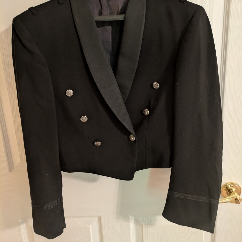 US Air Force Officer's Black Double-Breasted Mess Dress Jacket